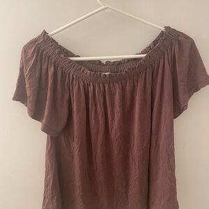 Wilfred Pink Flutter Sleeve Blouse with Ruched Relaxed Fit